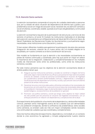 Programa electoral Elkarrekin Podemos elecciones vascas 2020