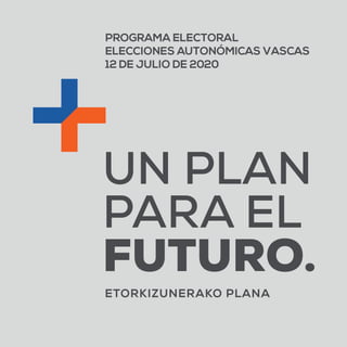 Programa coalición PP+Cs elecciones vascas 2020