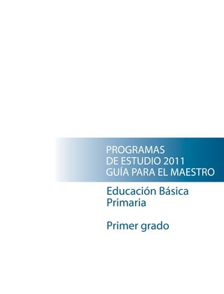 Programa primer grado primaria | PDF