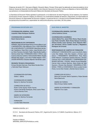 Programa primer grado primaria | PDF