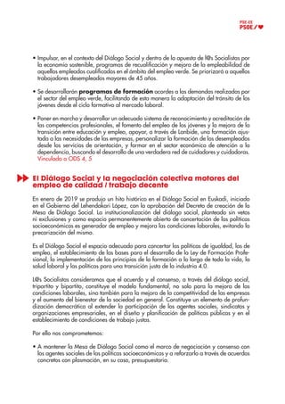 Programa electoral del Partido Socialista de Euskadi para las elecciones vascas de 2020