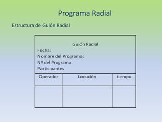 Programa radial | PPTX