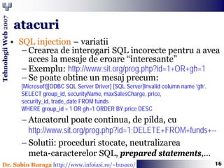 Programare Web (Introducere in securitate)