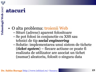 Programare Web (Introducere in securitate)