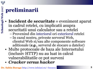 Programare Web (Introducere in securitate)