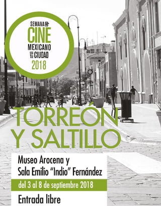 Semana de Cine Mexicano en tu Ciudad 2018