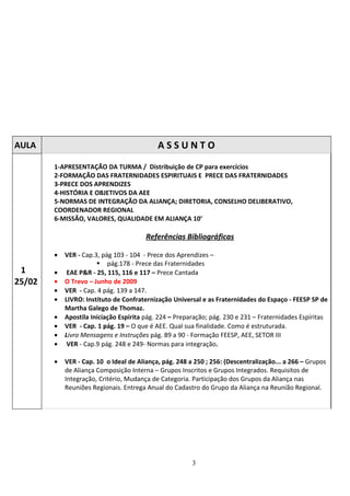 Curso de Dirigentes e EAE - Programa referencias Bibliograficas