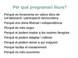 Programari lliure 