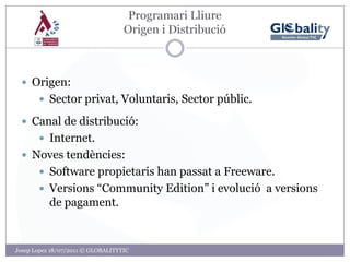ProgramariLliureDefinicionsQuè és programari lliure? 