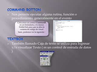MENU DE PROGRAMACION EN VISUAL BASIC | PPTX