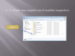 MENU DE PROGRAMACION EN VISUAL BASIC | PPTX