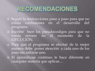 MENU DE PROGRAMACION EN VISUAL BASIC | PPTX