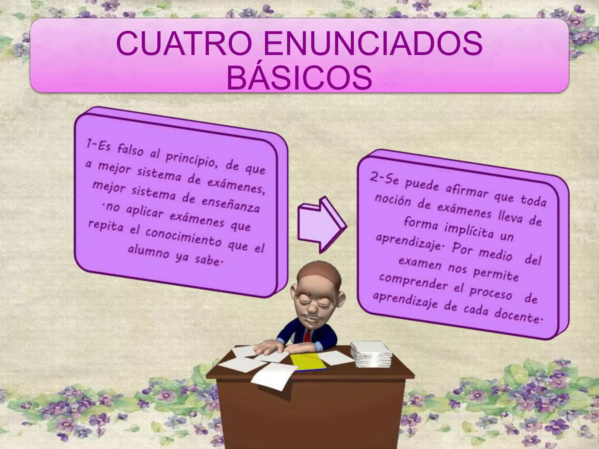 CUATRO ENUNCIADOS
BÁSICOS
 