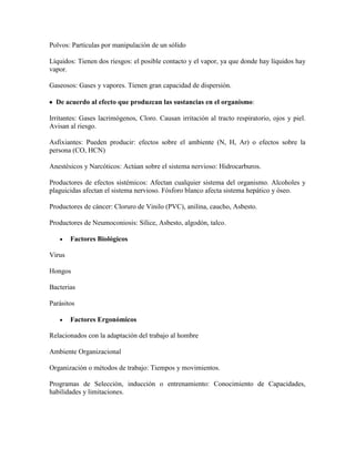 Programa salud ocupacional