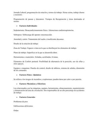 Programa salud ocupacional