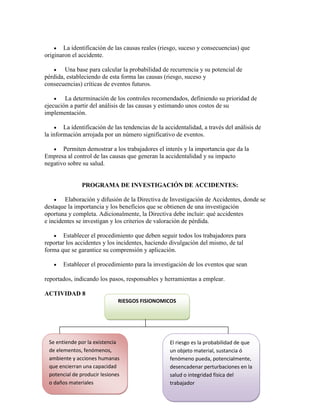 Programa salud ocupacional