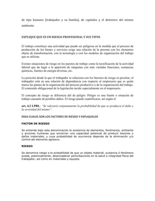 Programa salud ocupacional