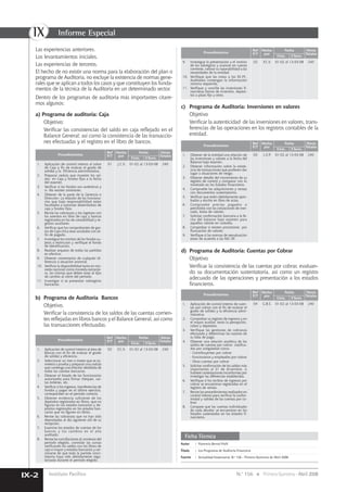 Programas de Auditoria Financiera | PDF