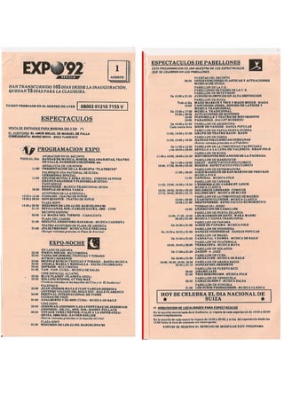 Programas de Agosto 1992