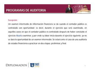 Programas de auditorias | PDF