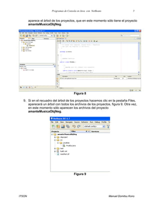 Programas de consola en java con net beans por gio | PDF
