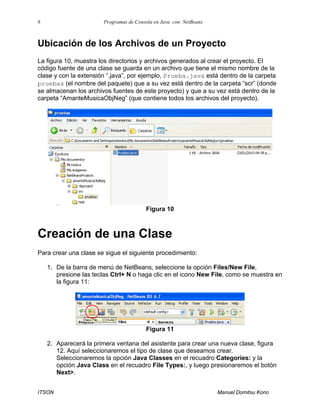 Programas de consola en java con net beans por gio | PDF