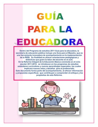 Programas de estudios 2011 guía para la educadora | PDF