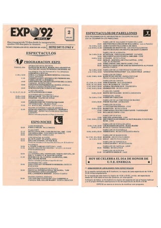 Programas de Julio 1992