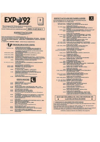 Programas de Julio 1992