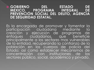 Programas de prevención del delito | PPTX