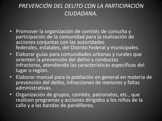 Programas de prevencion del delito | PPTX