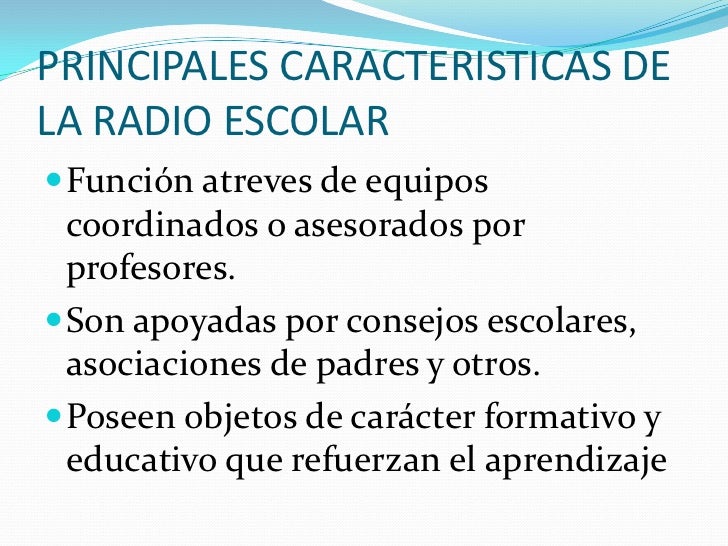 Programas de radio en la educación