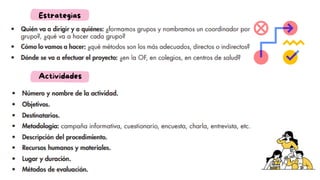 Estrategias
Actividades
 