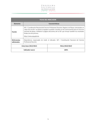 2 0 1 3 - 2 0 1 8
P r o g r a m a
S e c t o r i a l
de Educación
78
 