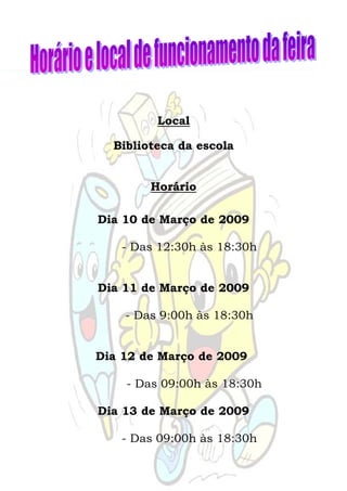 Programa Semana Cultura 2009