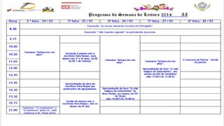 Programa semana da leitura