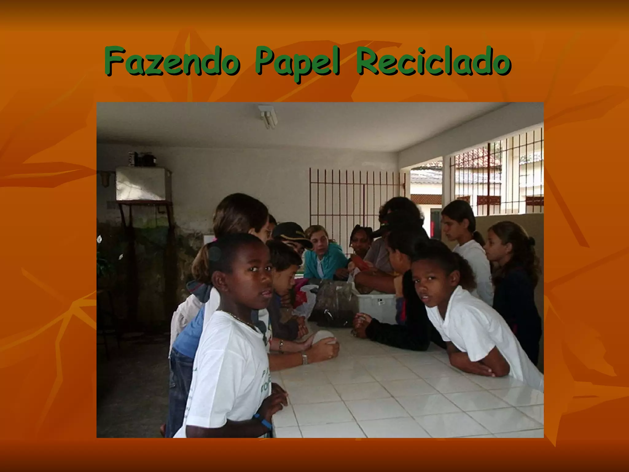 Fazendo Papel Reciclado  