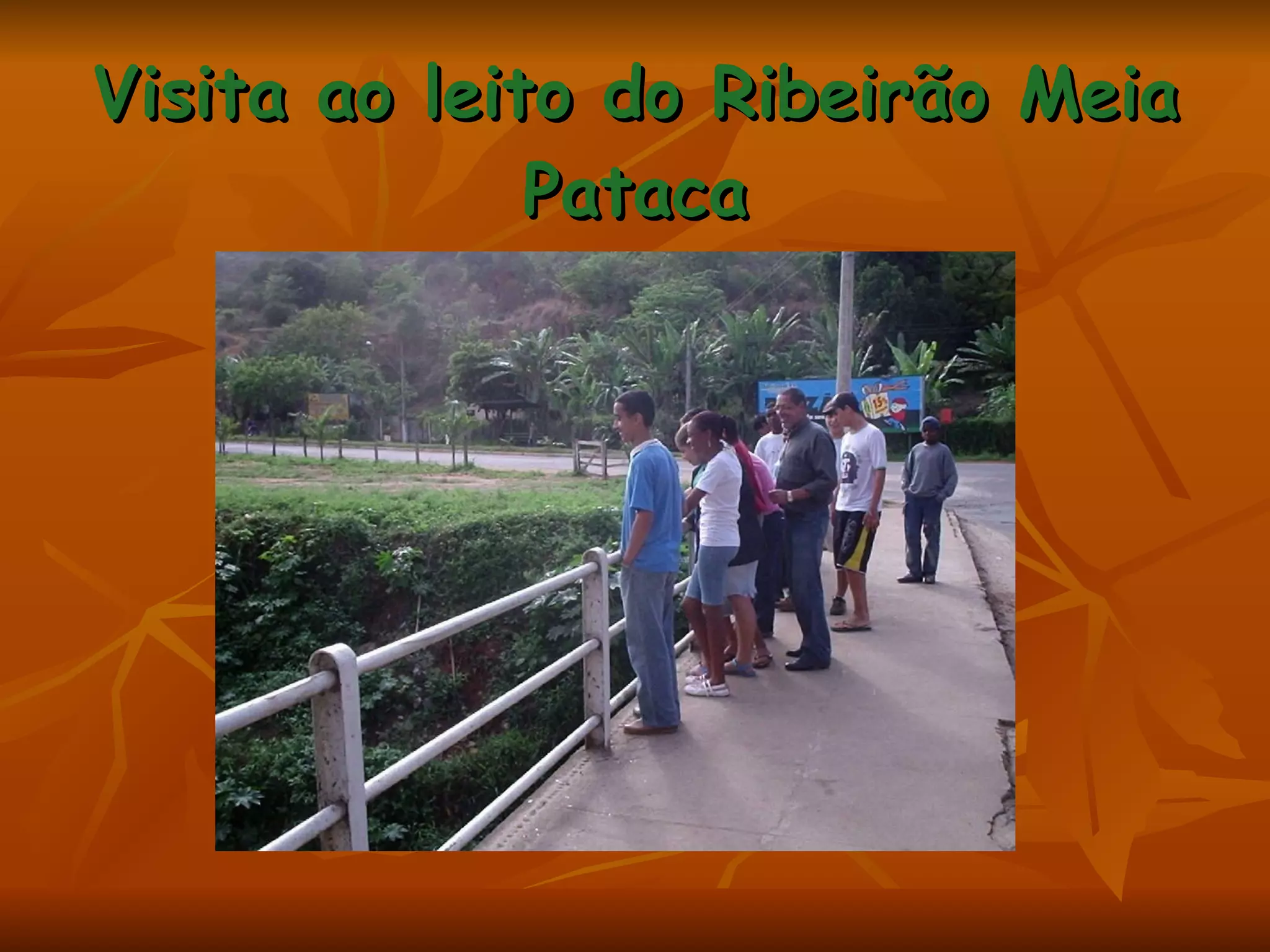 Visita ao leito do Ribeirão Meia Pataca 