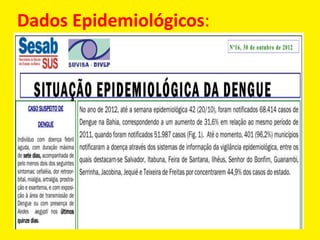 Dados Epidemiológicos:
 