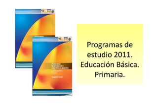 Programas de
  estudio 2011.
Educación Básica.
    Primaria.
 