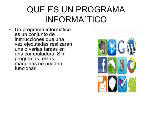 Programas informaticos