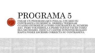 Programas new