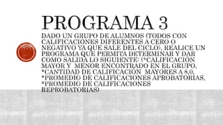 Programas new