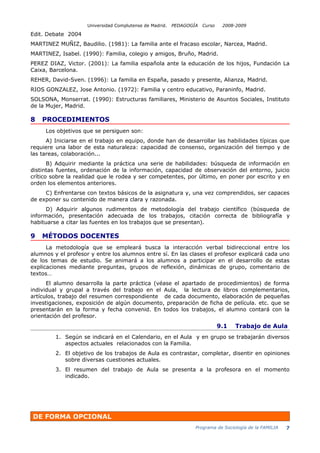 Programa  soc. familia