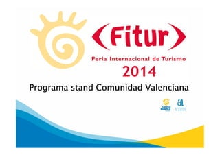 Programa stand Comunidad Valenciana

 
