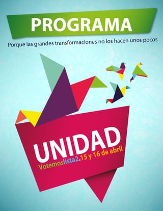 Programa Unidad 2013