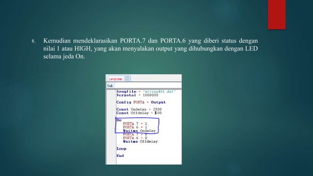 Program bascom avr sederhana | PPT