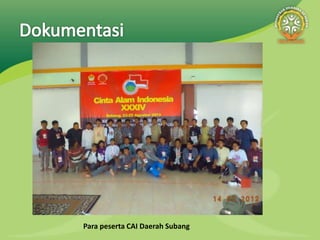 Para peserta CAI Daerah Subang
 