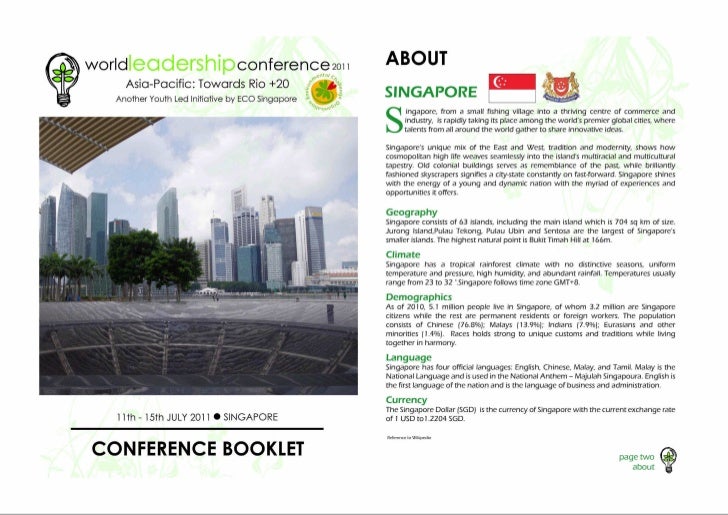 World Leadership Conference Program booklet