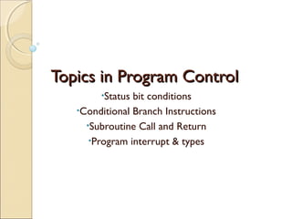 Program control | PPT